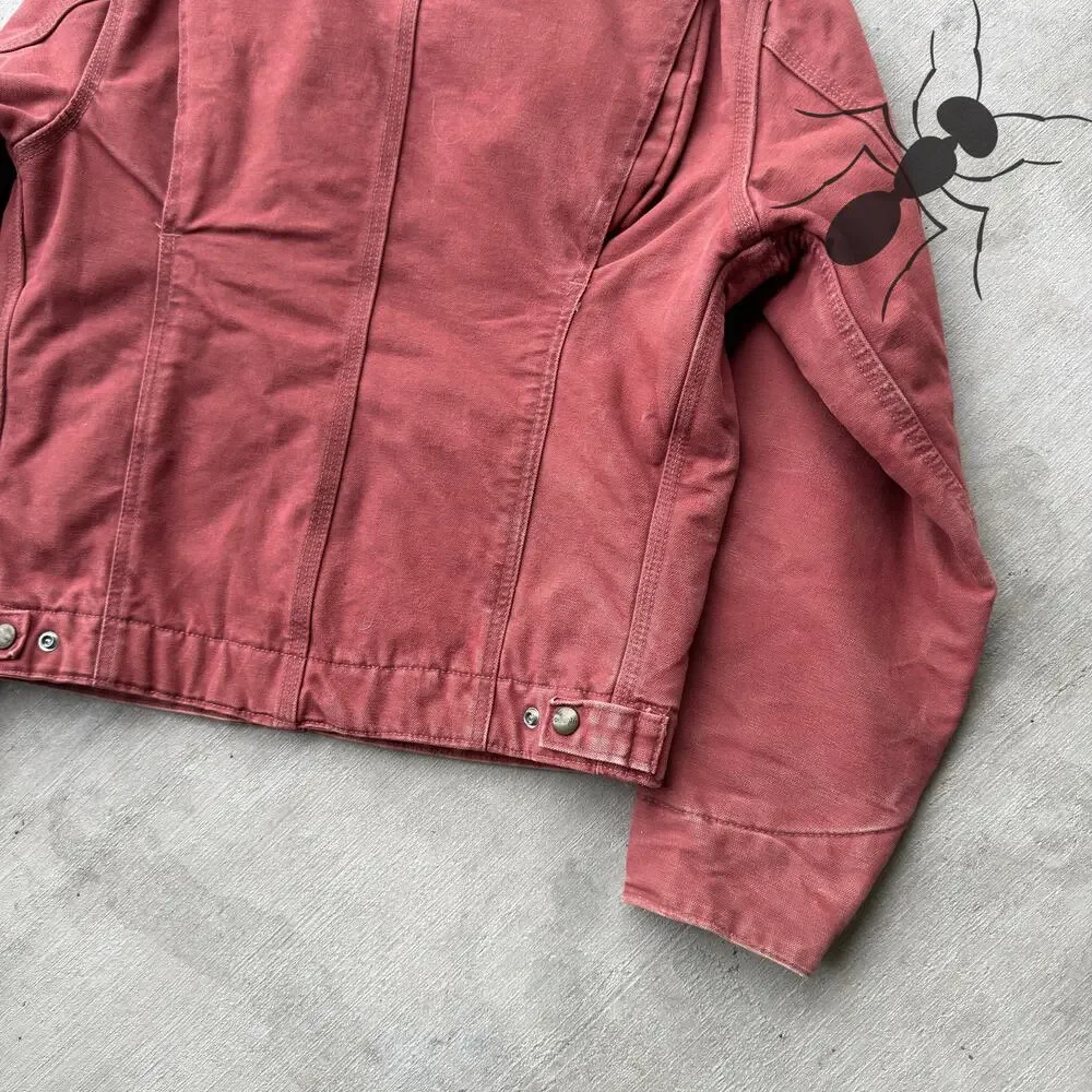 Carhartt WOMENS WJ097 VRS pink Detroit work wear jacket - Picture 8 of 8